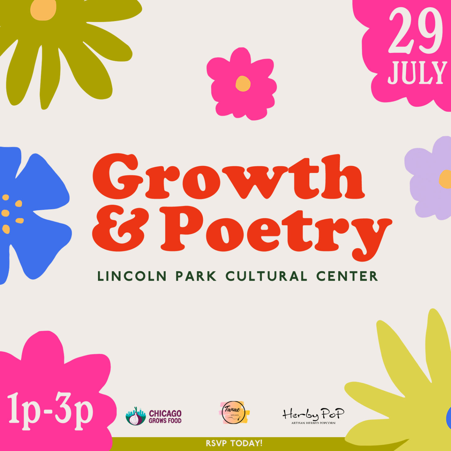 Growth & Poetry 7/29 1P-3P